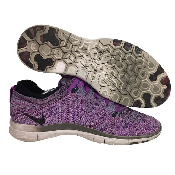 Nike TR 5 Flyknit - Women's Sz 9.5 - Purple Lightweight Running Shoes 718785-501 - Picture 1 of 8